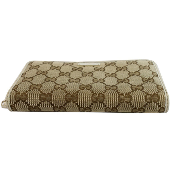 GUCCI Zip Around GG Canvas Long Wallet Beige 307980