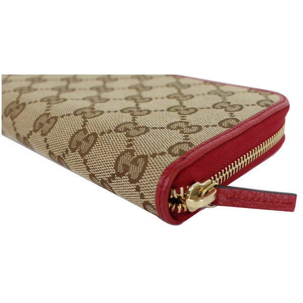 Gucci GG Monogram Canvas Zippy Wallet - focused view