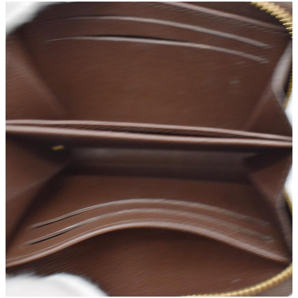 LOUIS VUITTON Damier Ebene Zippy Coin Purse Brown