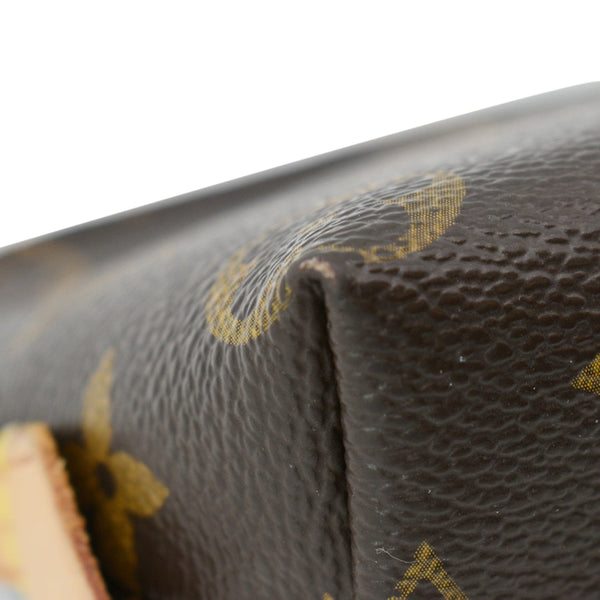 LOUIS VUITTON Monogram Canvas Cosmetic Pouch Brown