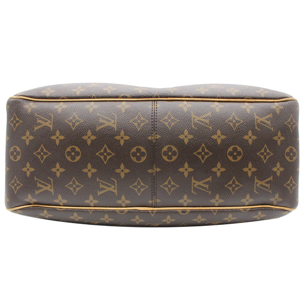 LOUIS VUITTON Delightful MM Monogram Canvas Hobo Bag Brown