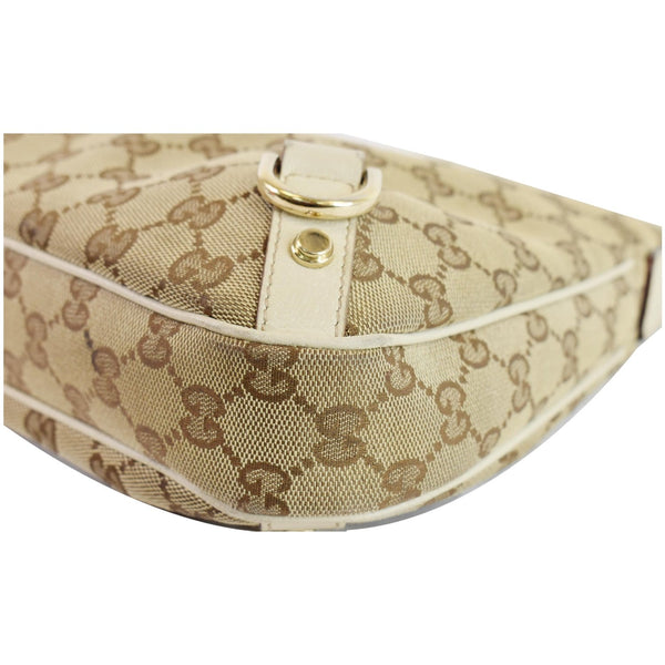 GUCCI Abbey GG Canvas D Ring GG Canvas Hobo Bag Beige 130738