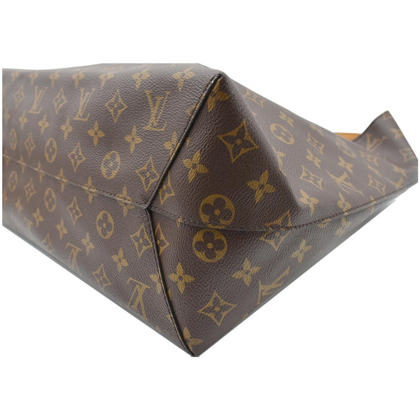 LOUIS VUITTON Flower Hobo Monogram Canvas Shoulder Hobo Bag Brown