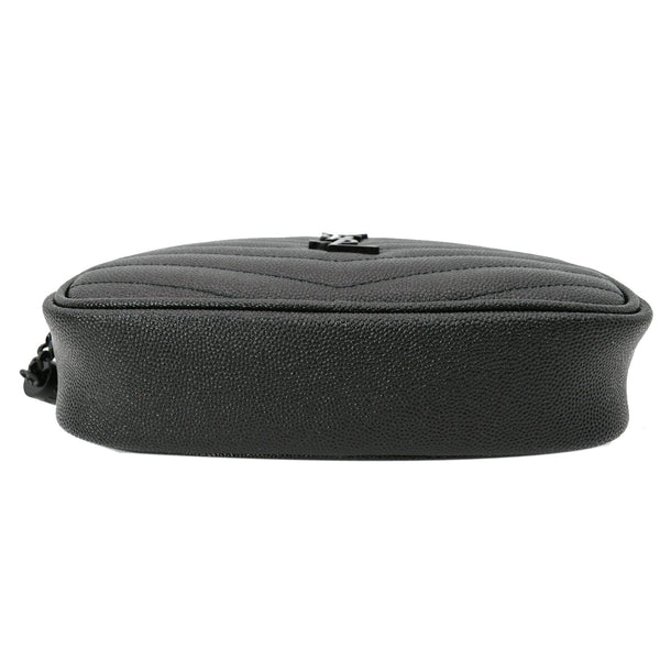 YVES SAINT LAURENT Mini Lou Leather Camera Crossbody Bag Black