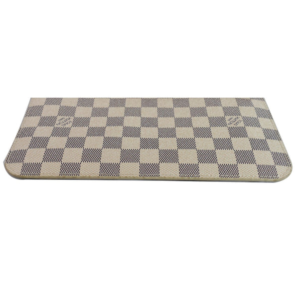 LOUIS VUITTON Pochette Wristlet Pouch Damier Azur Neverfull MM White