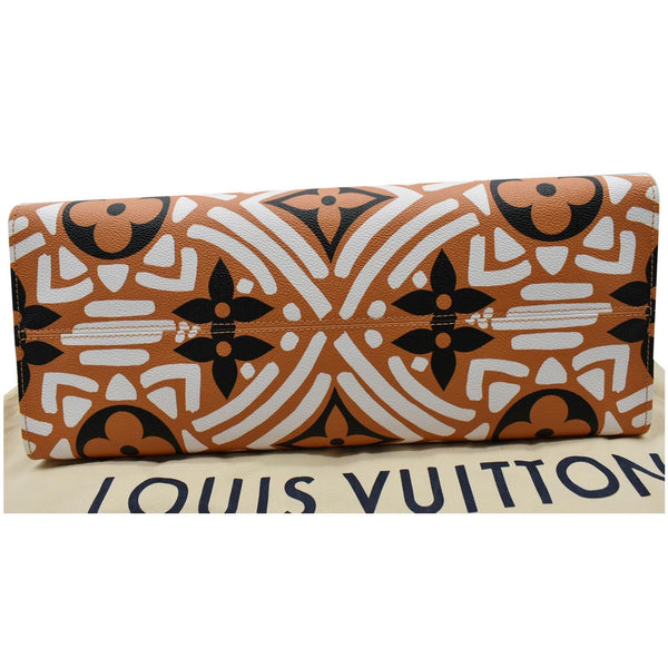 LOUIS VUITTON Onthego GM Crafty Monogram Giant Canvas Shoulder Bag Caramel