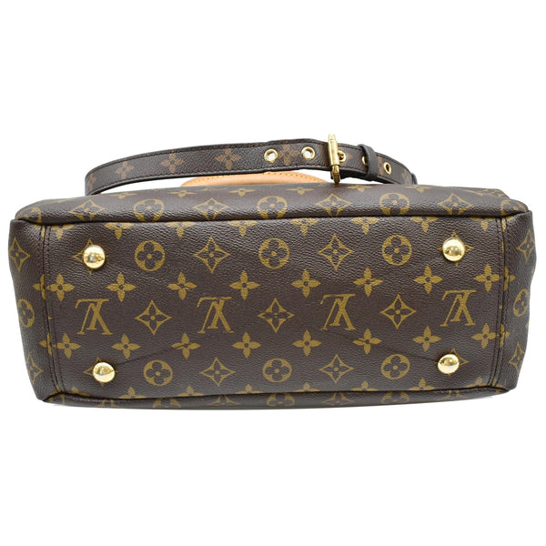 LOUIS VUITTON Pallas MM Monogram Canvas Shoulder Bag Brown