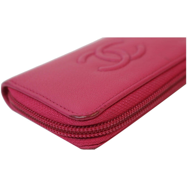 CHANEL CC Key Holder Caviar Leather Case Wallet Pink 22826381