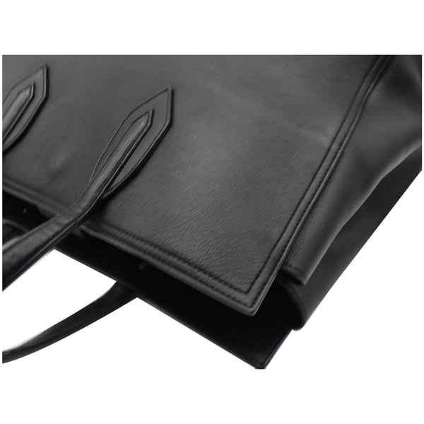 YVES SAINT LAURENT Amber Medium Leather Tote Bag Black