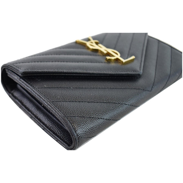 YVES SAINT LAURENT Large Grain De Poudre Wallet Black