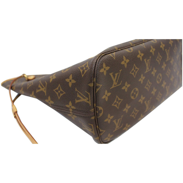 LOUIS VUITTON Neverfull MM Monogram Canvas Tote Shoulder Bag Brown