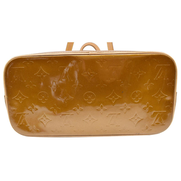 LOUIS VUITTON Houston Monogram Vernis Leather Tote Bag Bronze