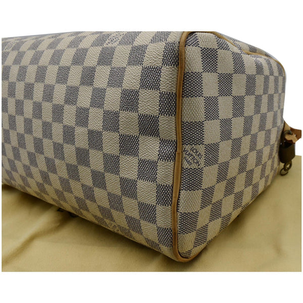 LOUIS VUITTON Speedy 30 Damier Azur Satchel Bag White - Sold
