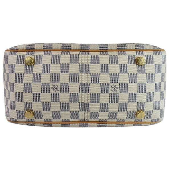 Louis Vuitton Figheri PM Damier Azur Shoulder Bag - bottom view