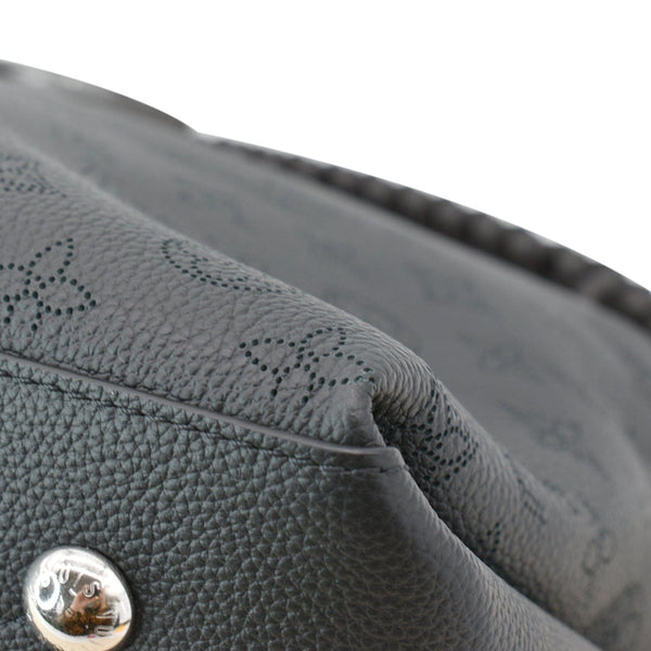 LOUIS VUITTON Beaubourg Mahina Leather Hobo Shoulder Bag Black