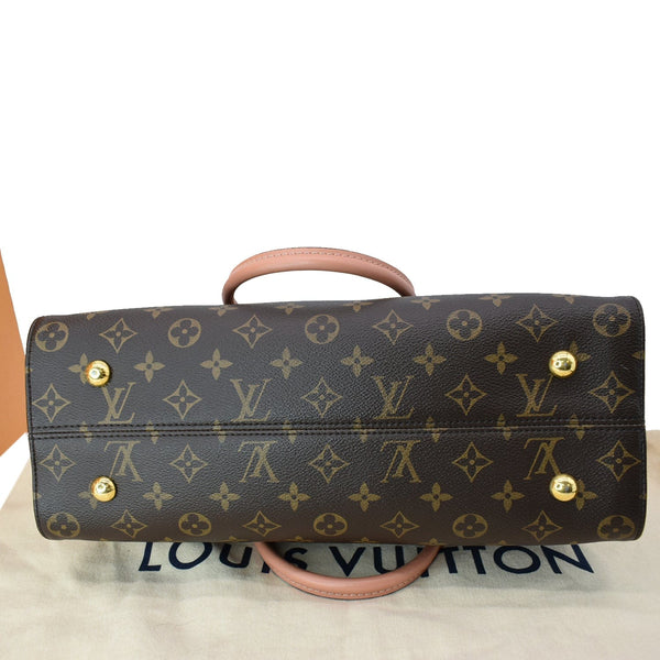 LOUIS VUITTON Tuileries Monogram Canvas Shoulder Bag Sesame Peach Creme