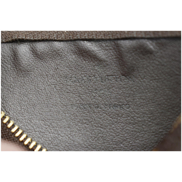 LOUIS VUITTON Felicie Zippered Monogram Canvas Insert Pouch Brown