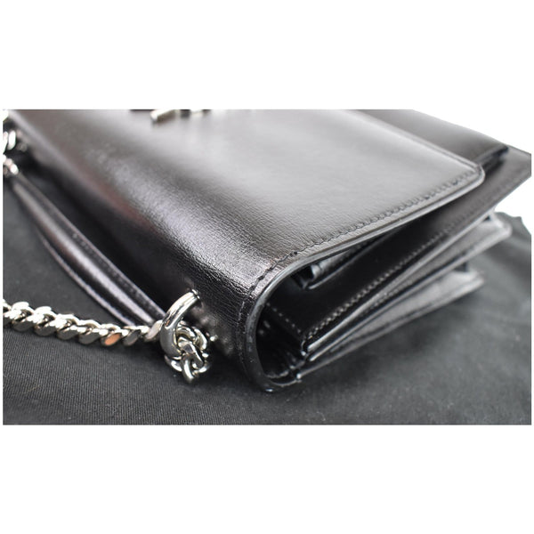 YVES SAINT LAURENT Sunset Medium Leather Shoulder Bag Black