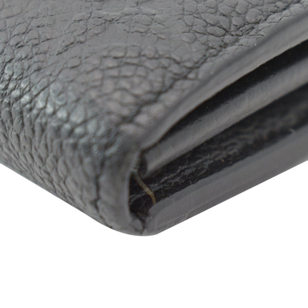 LOUIS VUITTON Sarah Monogram Empreinte Leather Wallet Black