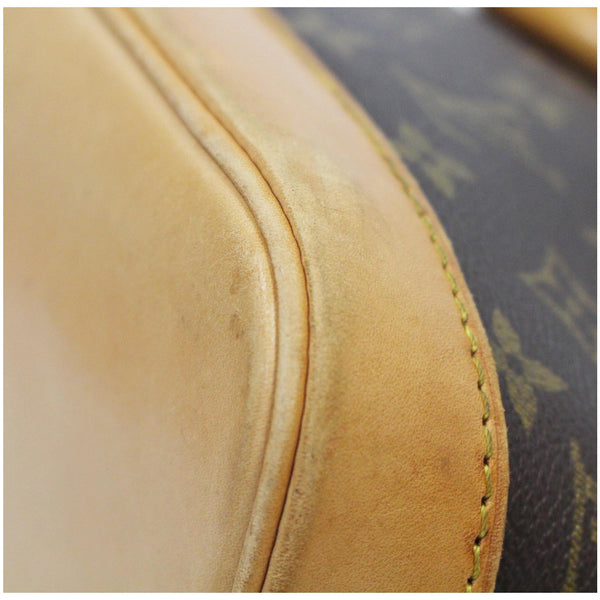 Louis Vuitton Alma Monogram Canvas Satchel Bag Brown - corner