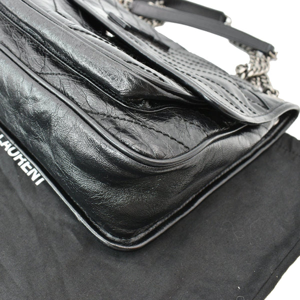 Yves Saint Laurent Niki Medium Leather Crossbody Bag Black
