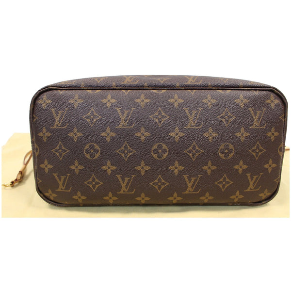 LOUIS VUITTON Neverfull MM Monogram Canvas Tote Shoulder Bag Brown