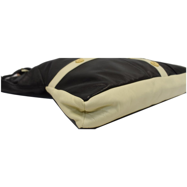 CHANEL Girl Large Lambskin Shoulder Bag Beige/Black