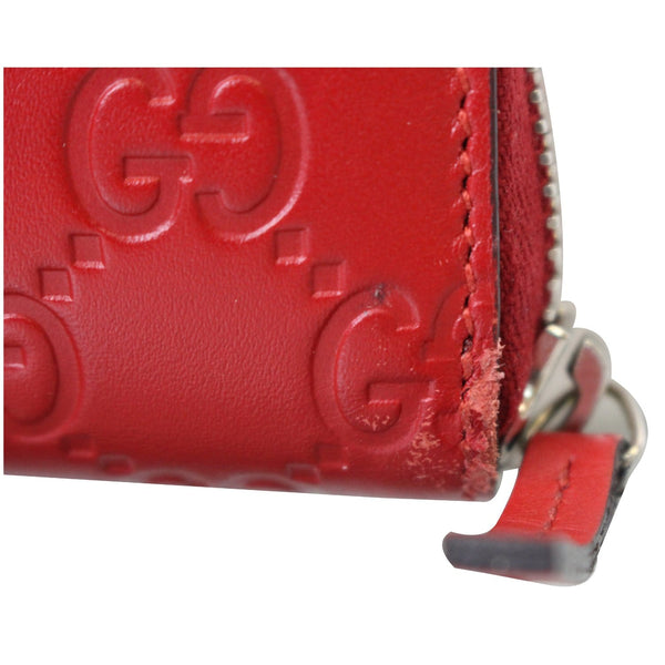 Gucci Signature Continental Guccissima Zipper corner