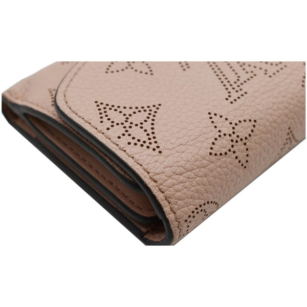 LOUIS VUITTON Iris Mahina Monogram Leather Compact Wallet Magnolia