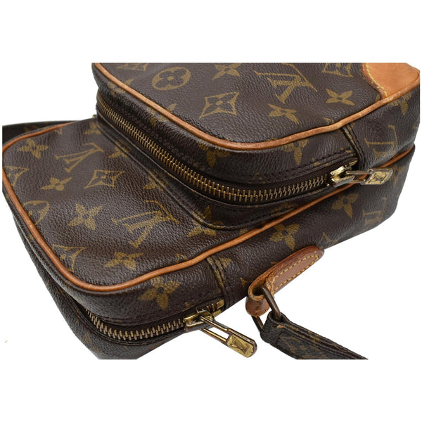 LOUIS VUITTON Amazone Monogram Canvas Crossbody Bag Brown