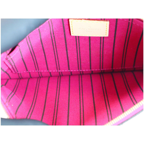 Louis Vuitton Pochette Neverfull MM Monogram Canvas Bag color internal side
