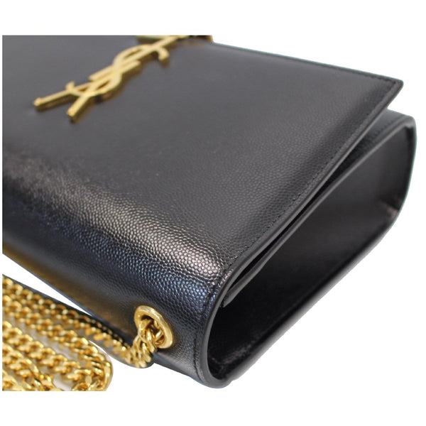 YVES SAINT LAURENT Kate Medium Grain De Poudre Crossbody Bag Black