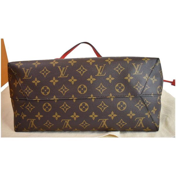 Louis Vuitton Flower Monogram Canvas Shoulder Hobo Bag - base view
