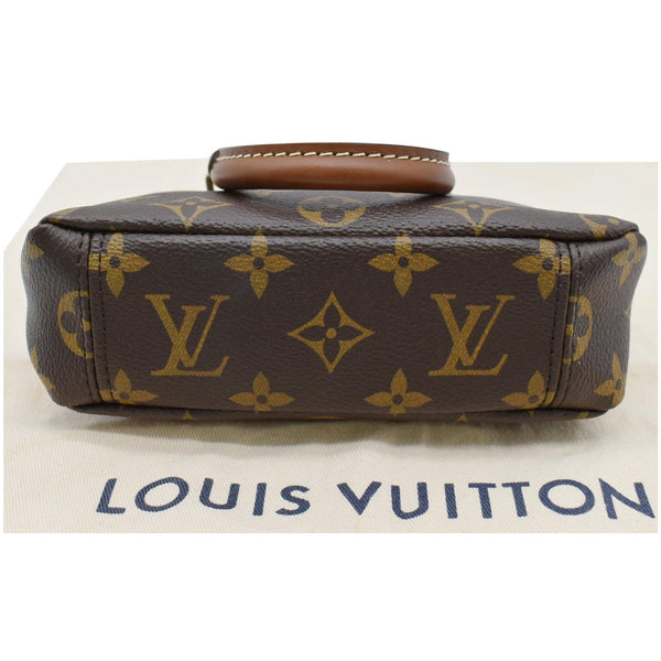 LOUIS VUITTON Nano Pallas Monogram Canvas Crossbody Bag Brown