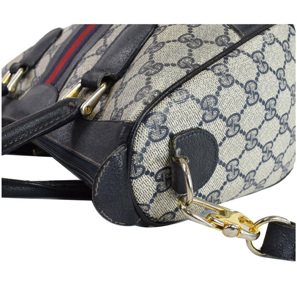 GUCCI Vintage Joy Boston GG Canvas Shoulder Bag - Side Strap View