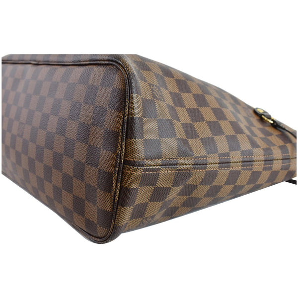 LOUIS VUITTON Neverfull MM Damier Ebene Brown Tote Shoulder Bag Brown