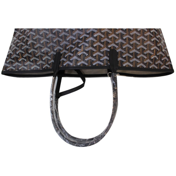 GOYARD Goyardine Saint Louis PM Tote Bag Black