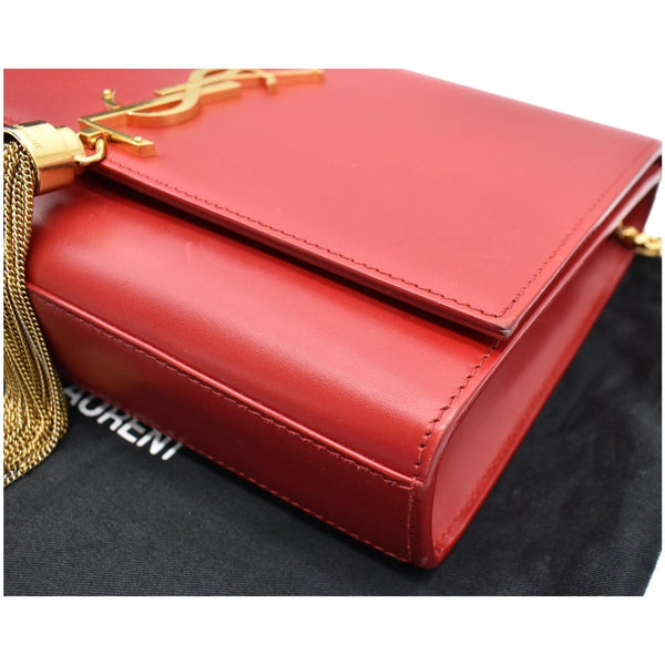 YVES SAINT LAURENT Kate Tassel Leather Crossbody Bag Red