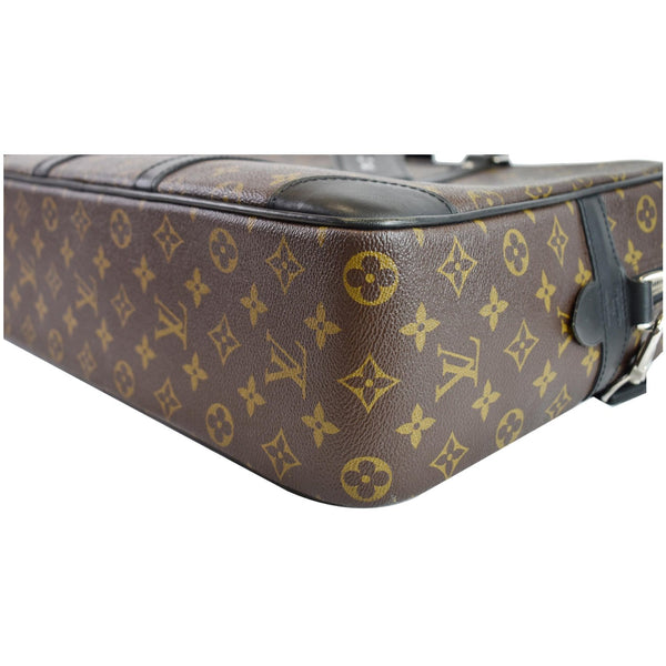 LOUIS VUITTON Porte Documents Voyage PM Monogram Canvas Briefcase Bag Brown
