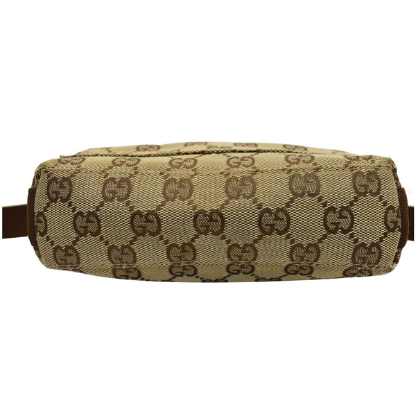 Gucci Monogram Canvas Small Messenger shoulder bag brown bottom