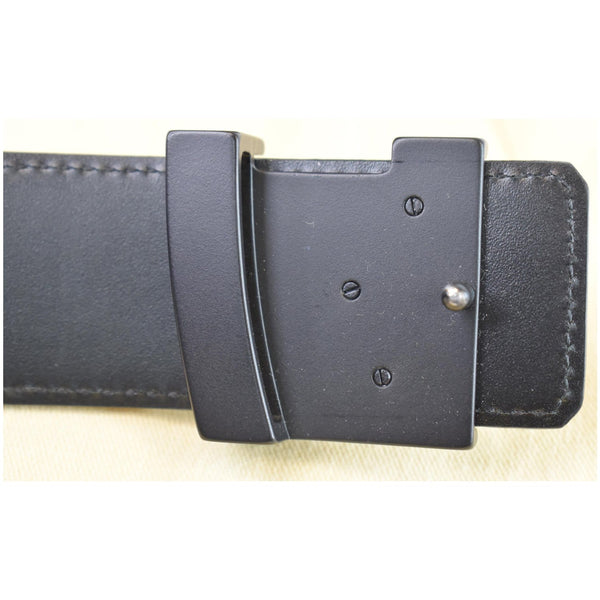 Louis Vuitton LV Initiales Damier Graphite Belt Black - buckle downside