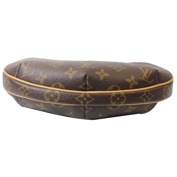 LOUIS VUITTON Croissant PM Monogram Canvas Shoulder Bag Brown
