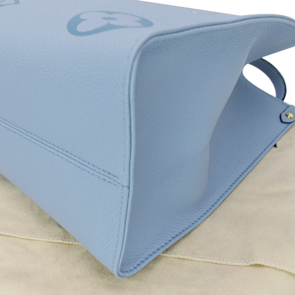 LOUIS VUITTON Onthego MM Giant Monogram Empreinte Tote Shoulder Bag Blue