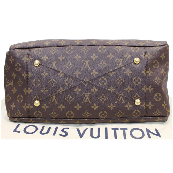 Louis Vuitton Artsy MM Monogram Canvas Tote Flat Base