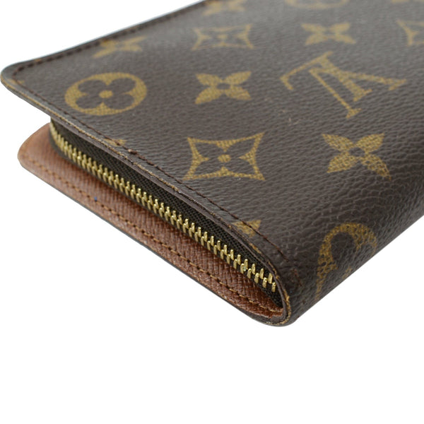 LOUIS VUITTON Monogram Canvas Zippy Wallet Brown