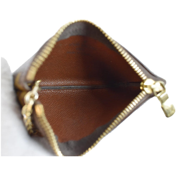 LOUIS VUITTON Key Coin Pouch Monogram Canvas Brown