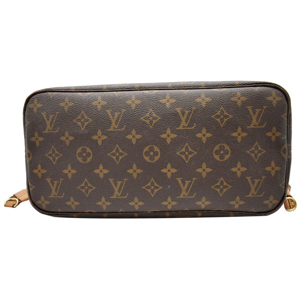 Louis Vuitton Neverfull MM Monogram Canvas Tote Bag - bottom view