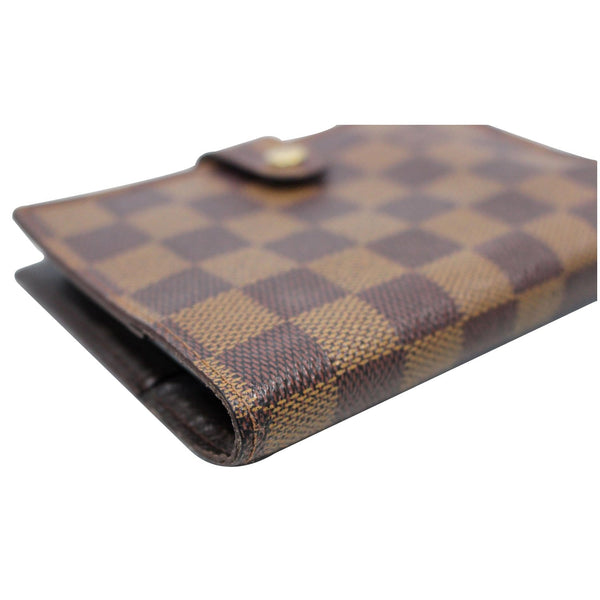 left side LV Agenda PM Monogram Canvas Planner Cover