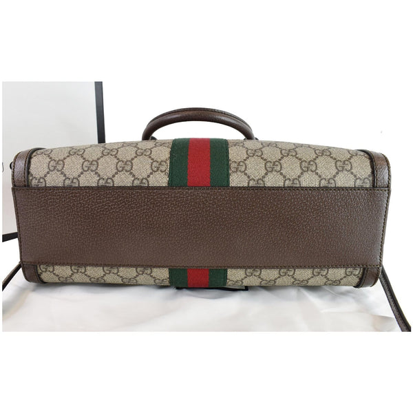GUCCI Ophidia GG Canvas Medium Top Handle Shoulder Bag Beige 524532