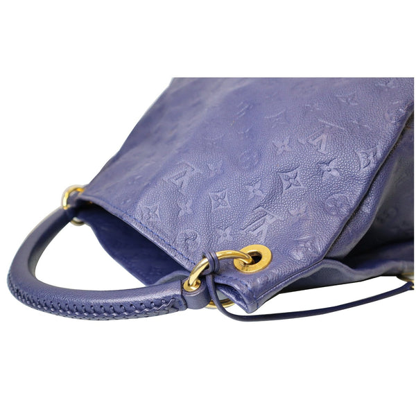 LOUIS VUITTON Artsy MM Empreinte Leather Shoulder Bag Blue